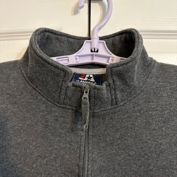 Penn State University PSU Nittany Lions Adult Large Gray 1/4 Zip Fleece Pullover - Picture 3 of 10